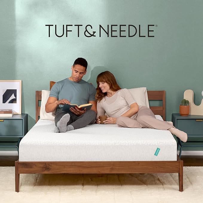 Tuft & Needle Original Medium Cal King Size Adaptive Foam Mattress in a Box, Cooling Gel, Pressure Relief, Supportive, 100 Night Trial, Fiberglass Free, CertiPUR-US, 10-Year Limited Warranty