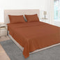 Mejoroom Full Size Sheet Sets - 16 Inch Deep Pocket Sheets & Pillowcase Sets - 1800 Collection Microfiber Bed Sheet Set - Extra Soft, Fade & Wrinkle Resistant - 4 Piece (Full, Terracotta)