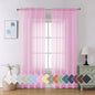 Aiyufeng Light Pink Sheer Curtains 84 Inches Long 2 Panels Set, Semi Transparent Voile Rod Pocket Sheer Window Drapes for Bedroom Bed Canopy Living Room Dining Wedding Party Backdrop, 40W x 84L inch