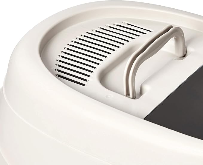 Amazon Basics No-Mess Hooded Cat Litter Box, Standard, Multicolor, 21 in x 16 in x 15 in-Mewly Pet