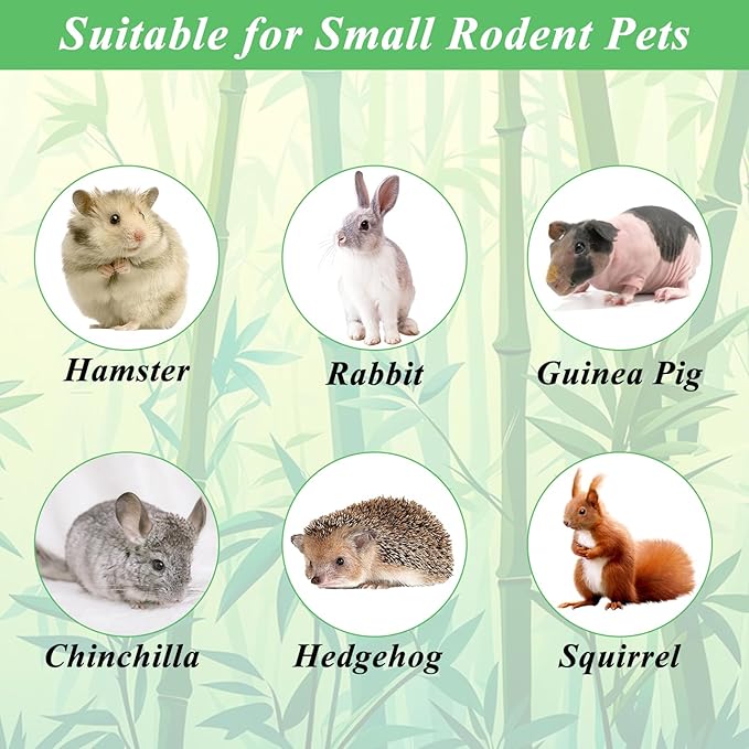 1000g/2.2lb Bamboo Chews for Rabbits, Rabbit Sticks Rabbit Chew Toys Bunny Chew Toys, Molar Treats for Small Animals, Hamsters, Chinchillas, Guinea Pigs, Natural Teeth Grinding Toys-Mewly Pet