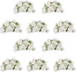 NUPTIO Flower Balls for Wedding Centerpieces - 10 Pcs 14.2 inch Diameter Fake Flower Ball Arrangement Bouquet Party Centerpieces for Tables - White Rose Bouquet Centerpiece Flowers for Wedding Table