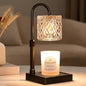 Black Candle Warmer Lamp with Timer -Dimmable Adjustable Height Wax Melt Warmer for Jar Candles,Vintage Home Decor with Elegant Clear Glass,Birthday Gifts for Women, Mom, Friend, Sister