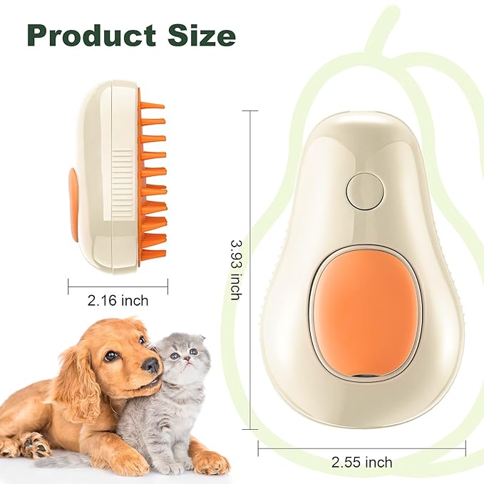 3 In 1 Pet Brush for Shedding, Portable Hair Removal Tool for Cats and Dogs, Deshedding Grooming Brush for Indoor Pets-Mewly Pet