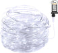 Minetom 2Pack Fairy Lights Plug in, 100 LEDs 33 Feet Firefly String Lights Waterproof Starry Lights Silver Wire for DIY Wreath Wedding Bedroom Indoor Outdoor Party Christmas Decorations, Pure White