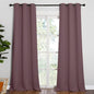 NICETOWN Patio Glass Door Blackout Curtains for Bedroom/Living Room, Dry Rose, 42 inches Wide x 90 inches Long, 1 Pair, Privacy Panel Drapes for Dining Room and Guest Room