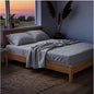 Mellanni Full Sheets Set - 4 PC Iconic Collection Bedding - Hotel Luxury, Extra Soft, Cooling Bed Sheets - Wrinkle, Fade, Stain Resistant (Full, Light Gray)