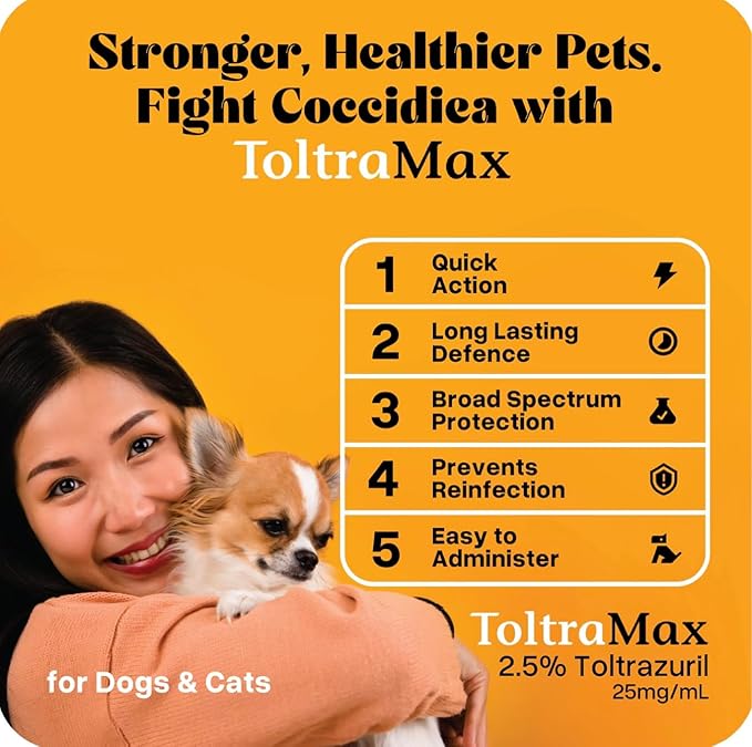 Vetr's Toltramax Toltrazuril Powder for Horses, Dogs, Cats, 100g (2.5%, Cinnamon)-Mewly Pet