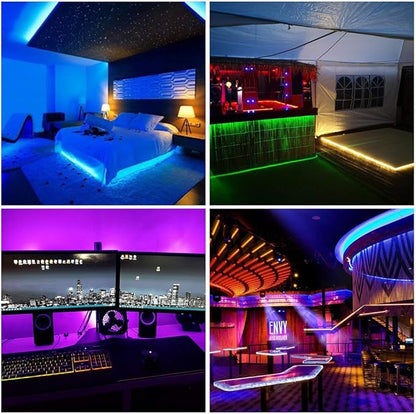 BTF-LIGHTING WS2812B RGB ECO LED Strip, Chasing Effects 5050SMD Individually Addressable 3.3FT 60Pixels/m Flexible Dream Color IP30 for Bedroom DIY Projects DC5V(No Adapter or Controller)