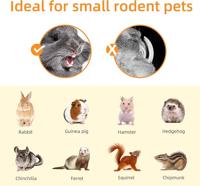 Niteangel Natural Bamboo Chew Toys for Rabbits, Chinchilla, Guinea Pigs and Other Small Animals-Mewly Pet