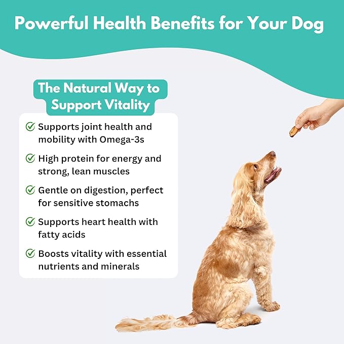 ALFIE'S TREATOS Tuna for Dogs & Cats (2.65 oz), Air-Dried Dog Treats, Omega-3 Food Topper & Training Reward, Australian Wild-Caught, Single Ingredient, Freeze-Dried Alternative-Mewly Pet