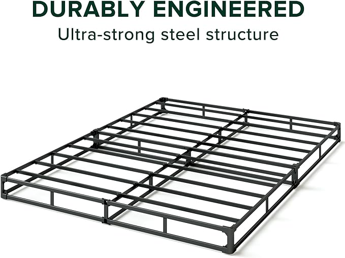 ZINUS 5 Inch Queen WonderBox(TM) Smart Box Spring, Quick Assembly Mattress Foundation, Durable Metal Frame, Grey