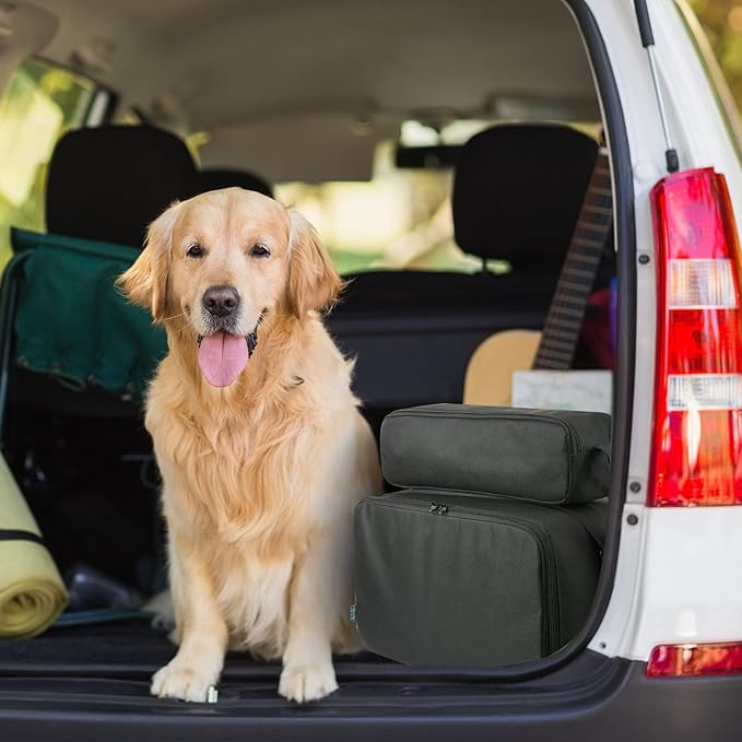 Beautyflier Pet Grooming Supplies Organizer, Protective Tote Bag Case for Pet Grooming Kit & Vacuum Suction Dogs Cats Hair, Travel Pouch Bag for Pet Dog Grooming Vacuum Kit, Bag Only (Black)-Mewly Pet