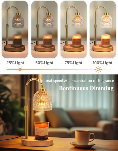 Candle Warmer Lamp with Timer Dimmable, Adjustable Lamp Candle Warmer, Birthday Gifts for Women Mom, Wax Warmer Lamp for Scented Jar, House Warming Gifts New Home Decor