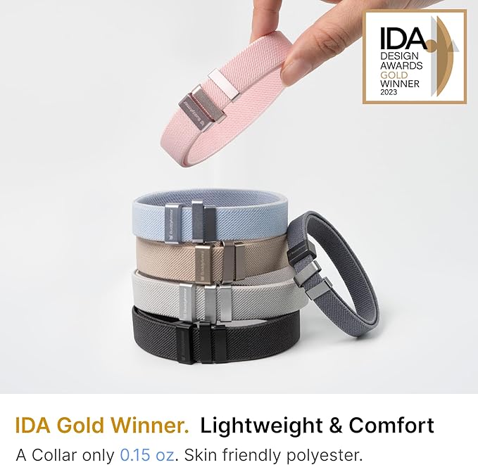 Safety Cat Collar Pro and Tag Set - U.S. IDA Gold Award, Elastic Release Cat Collar Charm Tag, Non Breakaway Cat Collar Adjustable with Charm for Kitten Small Large Cats (Midnight Black, S)-Mewly Pet