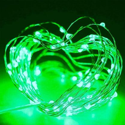 St.Patrick's Day Fairy String Lights, 8.2Ft 50 LED Fairy Lights with Timer, 8 Modes Battery Operated Fairy Lights, 4 Pack Mini Led String Lights for DIY Wedding Bedroom Mason Jar Christmas Decoration