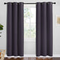 NICETOWN Greyish Purple Blackout Curtains 78 inches Length for Bedroom, 2 Panels, 42" Wide, Thermal Insulated Decoration Drapes for Office Window
