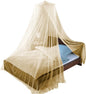 Just Relax Decorative Elegant Bed Net Canopy Set Including Full Hanging Kit, Ideal for Indoors or Outdoors, Intended for a for Covering Beds, Cribs, Hammocks (Beige, Queen/King)