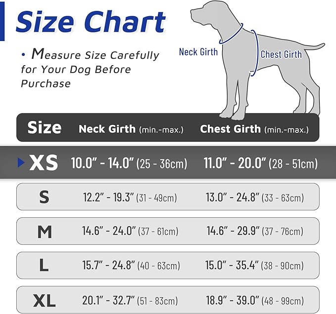 Eagloo Small Dog Harness No Pull, Service Vest with Reflective Strips and Control Handle, Adjustable and Comfortable for Walking, No Choke Pet Harness with 2 Metal Rings, Blue & Orange, XS-Mewly Pet