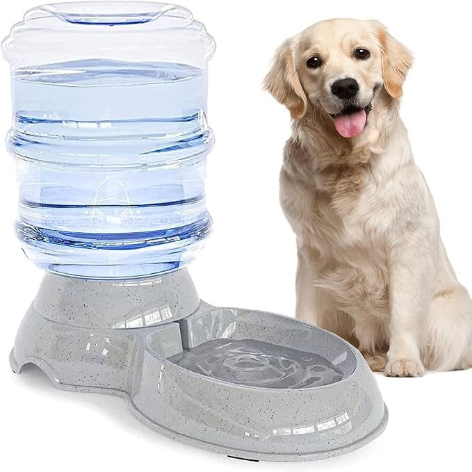 Dog Water Bowl Dispenser,3 Gallon/ 11L Pet Water Dispenser Station for Large Dogs and Cats,Gravity Automatic Feeder,Large Size Dog Drinking Fountain-Mewly Pet