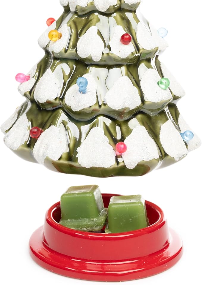 Scentsationals Christmas Wax Warmer, Wax Melt Warmer for Scented Wax ; Holiday Collection Tannenbaum Tree - Candle Wax Melter for Fragrance Cubes and Tarts