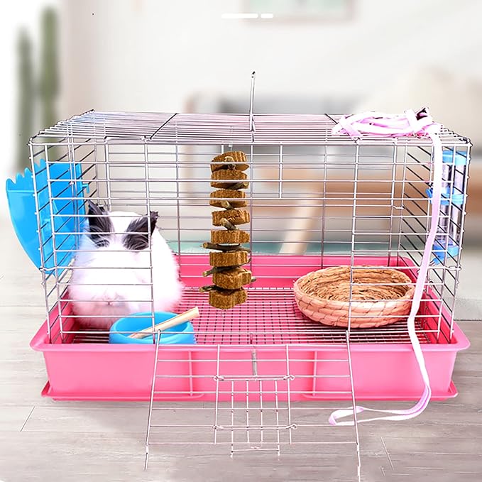 Bunny Carrot Cake Chew Toys,Rabbit Teeth Grinding Hanging Chinchillas Molar Toy Improve Dental Health Natural Apple Sticks for Guinea Pigs Rats Hamsters Gerbils(4 Packs)-Mewly Pet