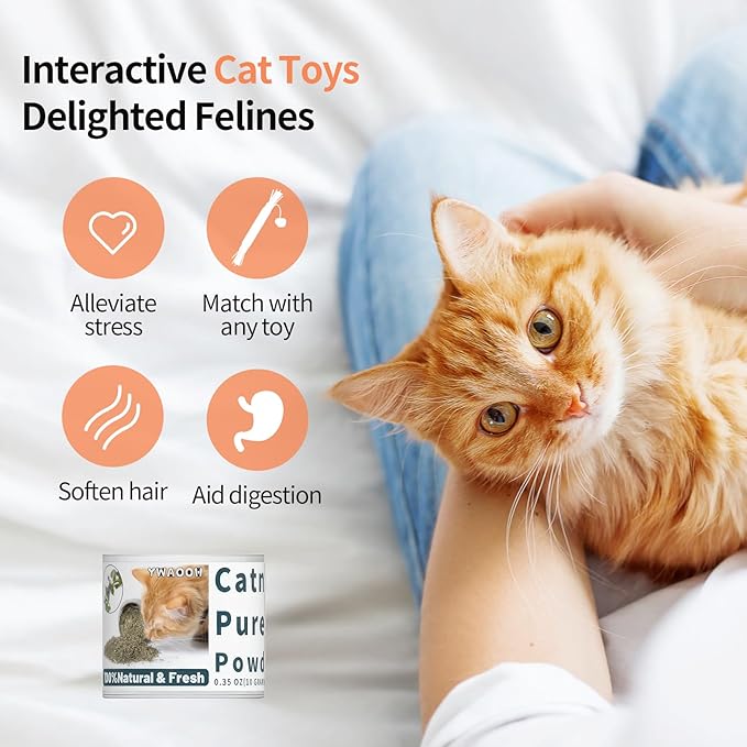 Premium Catnip for Cats & Kittens – Cold-Processed, High Potency Nepetalactone, 100% Pure Leaf-Only Catnip for Toys, Scratchers, Refills, Stimulates Play & Protects Furniture - 10g-Mewly Pet