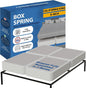 Greaton, Box Spring Bed Base California King Size, 8-Inch Wood Mattress Foundation – Amish Made in USA – Quiet Noise Free, 4-Pieces Under Mattress-Support BoxSpring, Fully Assembled, White
