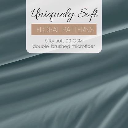 Linen Market Bed Sheets for Twin XL Size Bed (Ocean) - Sleep Better Than Ever with These Soft and Cooling Twin XL Sheets - Deep Pocket Fits 16" Thick Beds - 4 Piece Twin XL Sheet Set