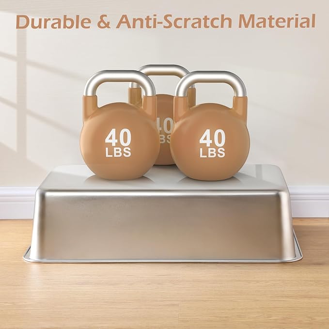 XL Stainless Steel Cat Litter Box with Lid – High Sides, Leak-Proof, Non-Stick Metal Litter Box for Large Cats – Easy to Clean, Includes Filter Pedal, Scoop & Cleaning Brush-Mewly Pet