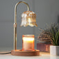 Candle Warmer Lamp with Timer: Adjustable Dimmable Height Adjustable Warming - Flower Shape Wax Lamp Jar Candles No Flame Modern Home Decor Table Lights - Home Living Bedroom