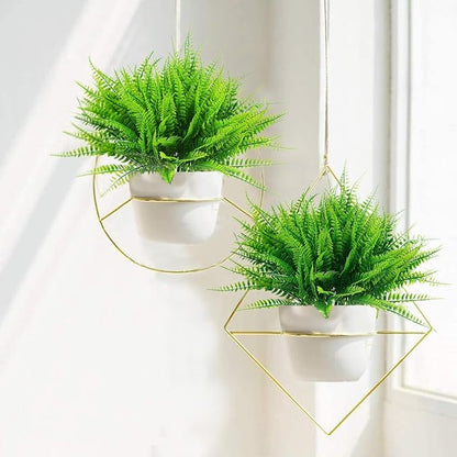 8 Bundles Ferns Artificial Plant Flower Outdoor Fake Boston Fern Bushes UV Resistant Plastic Faux Fern Greenery Stems Leaves for Home Indoor Outside Ground Porch Garden Arrangements Décor