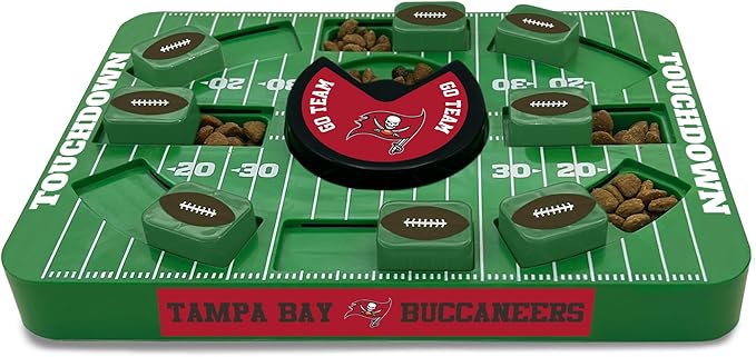 Pets First NFL Tampa Bay Buccaneers Large Puzzle Toy, Dog Puzzle Treat Toy, New Large Size, Interactive Dog Treat Toy, Dog Slow Feeding Toy-Mewly Pet