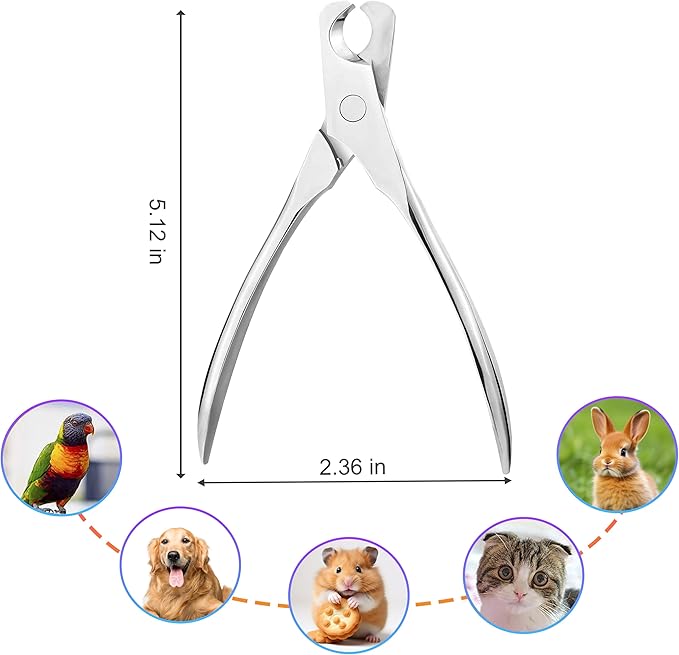 Cat Nail Clippers by,Small Breed Animals Claw Trimmer for a Cat, Puppy,Rabbit, Hamster, Birds, Kitten & Small Dog,Parrots, Chinchillas, Guinea Pigs,Sharp & Safe-Mewly Pet