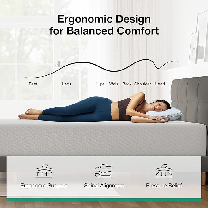 Novilla Queen Mattress, 12 Inch Queen Memory Foam Mattress for Supportive & Pressure Relief, Removable Washable Cover,CertiPUR-US Certified Mattresses in a Box, Firm