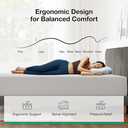 Novilla Full Size Mattress, 10 Inch Memory Foam Mattress Full for Supportive & Pressure Relief, Removable Washable Cover,CertiPUR-US Certified Mattresses in a Box, Firm