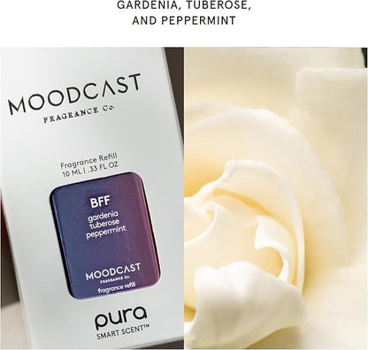 Pura & Moodcast Home Scent Refill - Smart Air Diffuser - Up to 120-Hours of Luxury Fragrance per Refill - Home Essential - Clean & Safe Diffuser Fragrance - 2 Pack, BFF