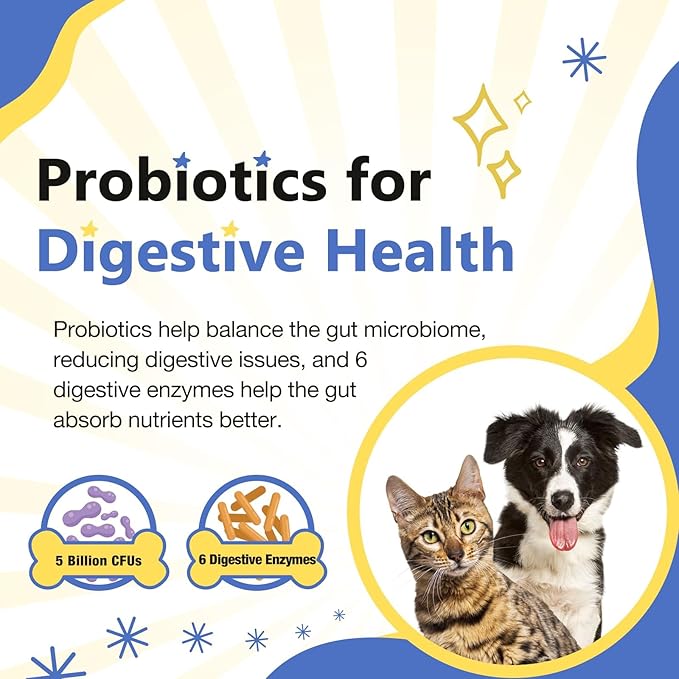 NATURE TARGET Dog Multivitamins for Overall Health with Minerals, Immune Support, Digestive Health, Joint, Hip, Skin & Coat Care with Probiotics, Glucosamine, Enzymes, 120 Freeze Dried Chews-Mewly Pet