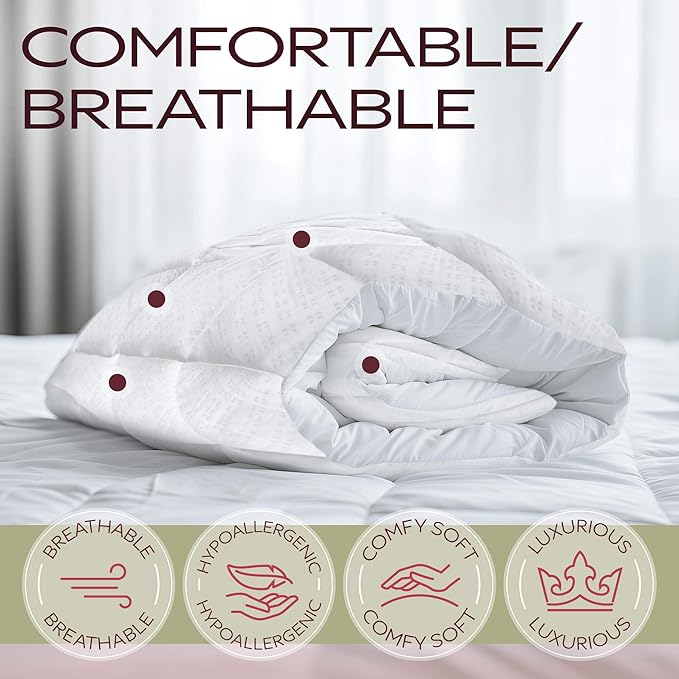 MAXI California King Mattress Pad - Luxurious Cotton Sateen Mattress Protector - Soft, Comfortable, and Breatheable Mattress Cover - Mattress Pad Protects Mattress from Dust, Dirt, Spills, and Stains