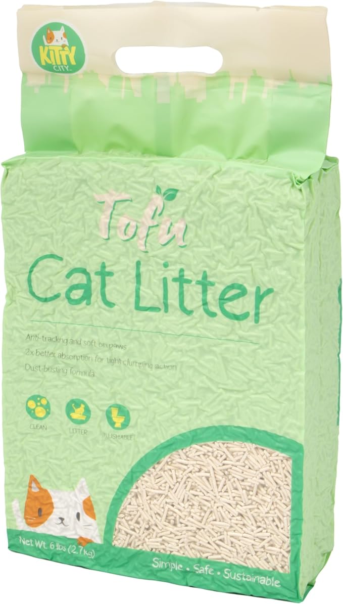 Kitty City Tofu Litter 6LB-Mewly Pet