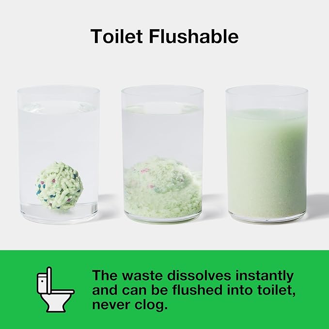 VETRESKA Tofu Cat Litter, Natural Kitty Litter Strong Clumping Flushable Cat Litter Pellets Ultra Absorbent, Odor Control, Dust-Free, Low Tracking Eco-Friendly Tofu Litter, Greentea(5.5lb×4bags)-Mewly Pet