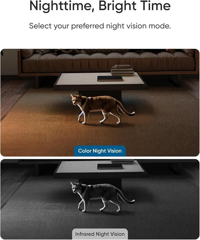 eufy Indoor Cam E30 2-Cam Kit, Latest Generation, 4K UHD Security Camera, Pet/Dog/Baby Camera with Phone app, Color Night Vision, Human/Pet Auto Tracking, 360 Pan-Tilt, Works with Homekit-Mewly Pet