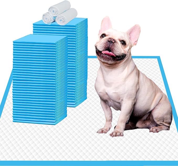 IMMCUTE Puppy Pee Pads 22"x23"-80Count | Dog Pee Training Pads Super Absorbent & Leak-Proof | Disposable Pet Piddle and Potty Pads for Puppies | Dogs | Doggie| Cats | Rabbits-Mewly Pet
