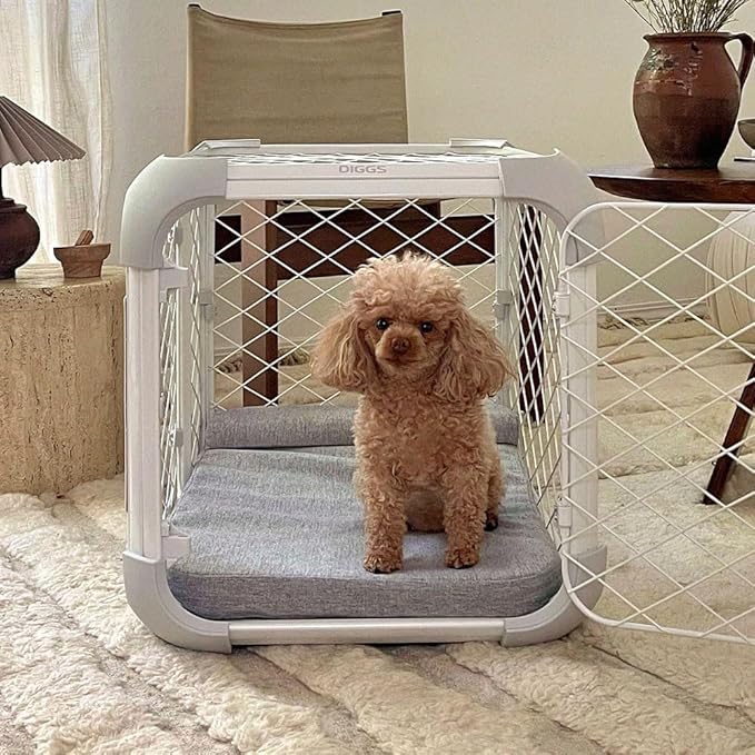 Diggs Bolstr Orthopedic Dog Bed with Headrest - Dog Crate Bed for Evolv Crate & Other Standard Pet Kennels - Durable & Comfortable - (Small)-Mewly Pet