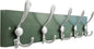 SKOLOO Creations Forest Green Solid Wood Wall Mounted Coat Rack, 5 Hooks, 17" Long - Kitchen, Mudroom, Entryway, Bathroom - Includes Mounting Hardware, Wall Coat Hanger, Towel Rack