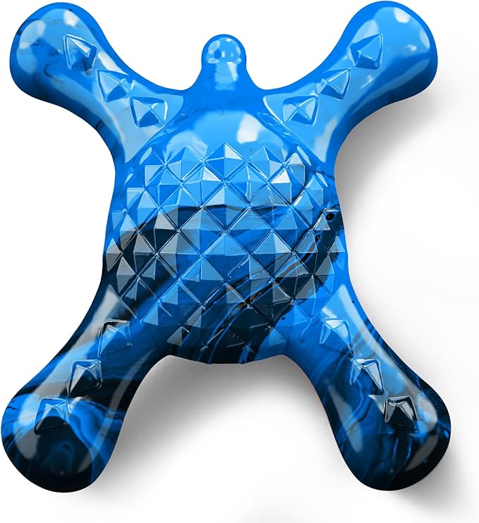 Dog Toys for Small Dogs, Nylon Indestructible Dog Toy for Small Dogs, Hedgehog Puppy Chew Toys with Bacon Flavor,Long Lasting, Puppy Teething Toys, Blue-Mewly Pet