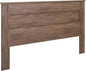 Prepac Stylish Flat Wood Panel Headboard for King Size Beds, Simplistic Wooden King Headboard 2.25" D x 81" W x 48" H, Drifted Gray, DHFK-1301-1