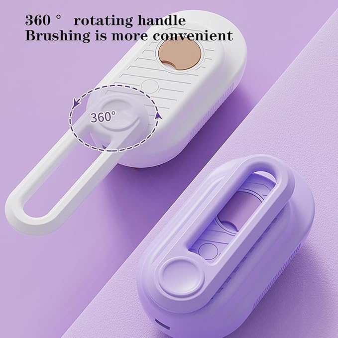 Pet Grooming Brushm,Cat Brush,3 In1 Spray Cat BrushSelf-Cleaning Wet Dog Comb with USB Rechargeable & Water Tank,Suitable for Dogs,Cats to Reduces Flying Hair,Remove Tangled & Loose Hair (Purple)-Mewly Pet