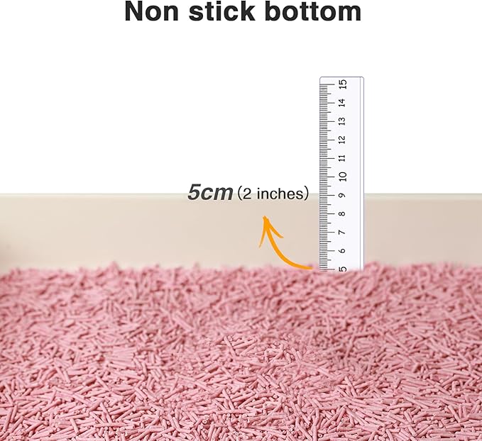 Cat Litter 12LB/2 Packs Dust-Free Clumping Tofu Cat Litter Quickly Absorb Odors Toilet Can Flush Into The Toilet Pure Natural tofu cat Litter (Peach)-Mewly Pet