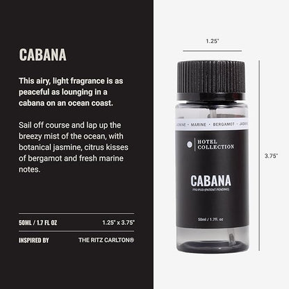 Hotel Collection Diffuser Oil-Cabana Pro-Pod-Aromatherapy Essential Fragrance-Botanical Jasmine, Bergamot & Fresh Marine Notes-50ML 1.7 Fl oz
